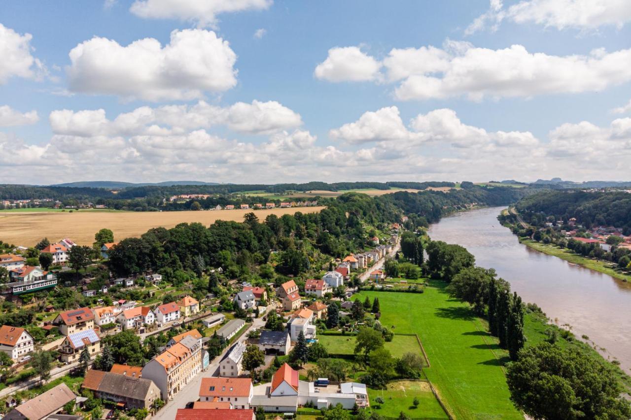 Elbpension & Ferienwohnung Saechsische Schweiz เพียร์นา ภายนอก รูปภาพ
