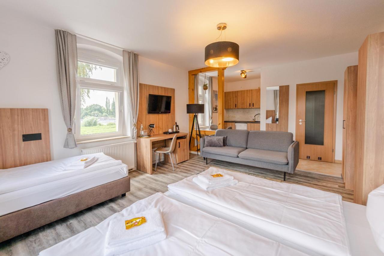 Elbpension & Ferienwohnung Saechsische Schweiz เพียร์นา ภายนอก รูปภาพ
